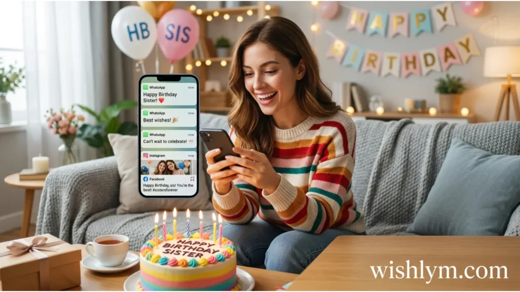 Birthday Wishes for Sister on WhatsApp and Social Media