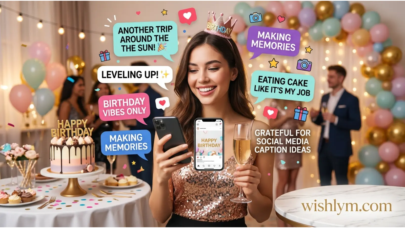 Cute Birthday Captions for Social Media