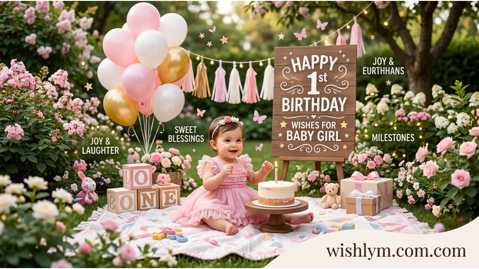 1st Birthday Wishes for Baby Girl